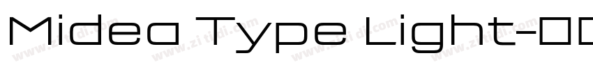 Midea Type Light字体转换